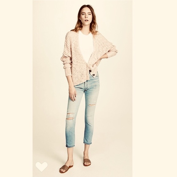 FREE PEOPLE Chunky Knit Oversized SWEATER Cardigan - Picture 7 of 8